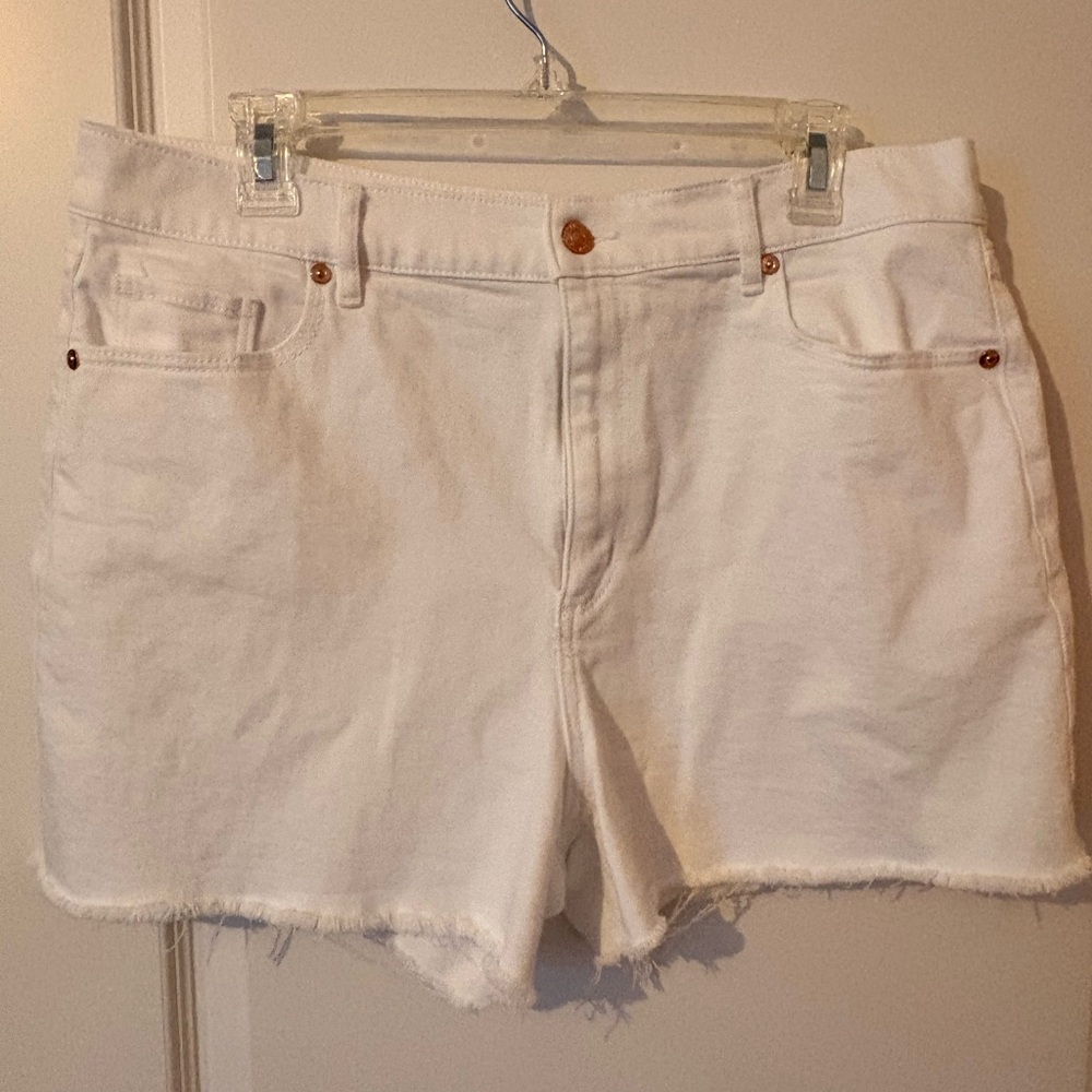 Loft Women’s White Cutoff Denim Shorts